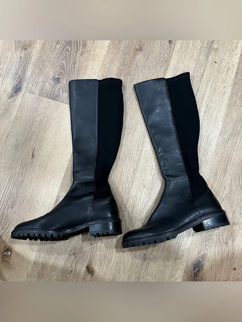 NWOB Stuart Weitzman City Knee High Boot size 6B black leather